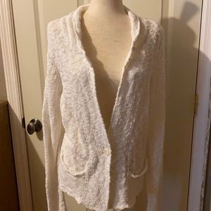 Lucky Brand loose weave sweater jacket